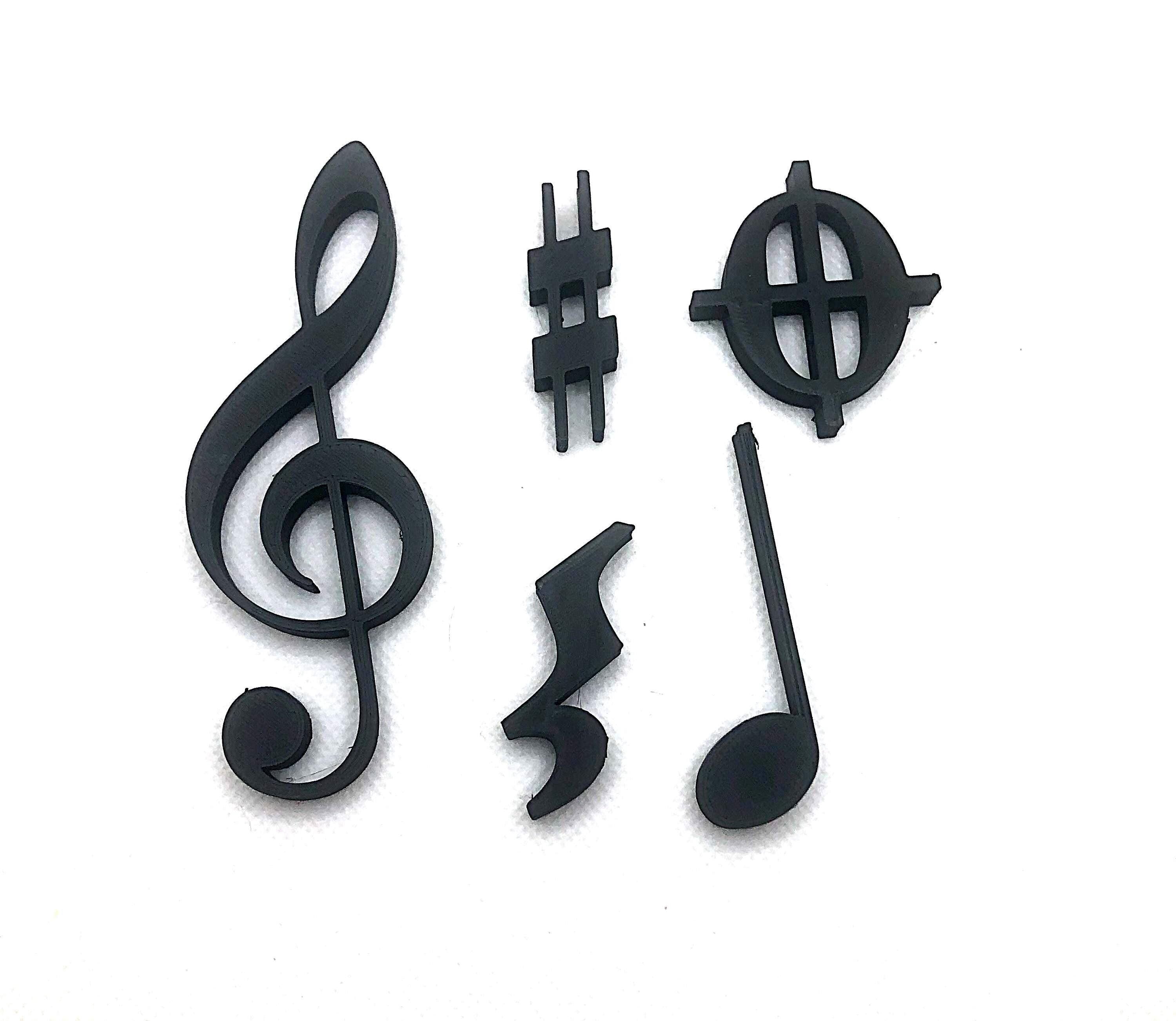 Music Decoration magnets 5-pack
