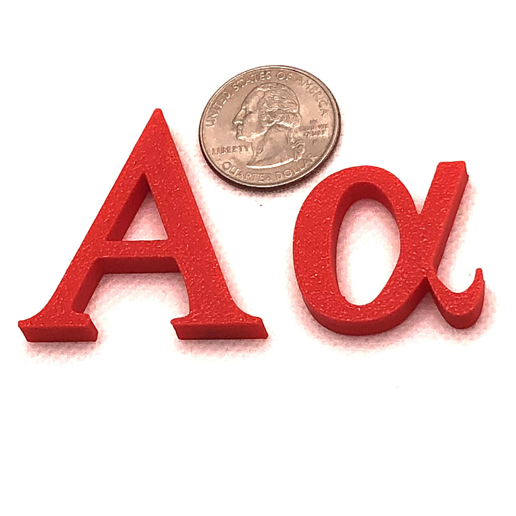 Greek Alphabet Fridge Magnets - Whole Set of 48 Upper and Lower case