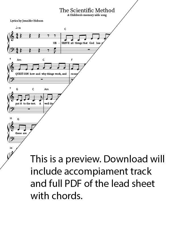 The Scientific Method Song and backing track combo