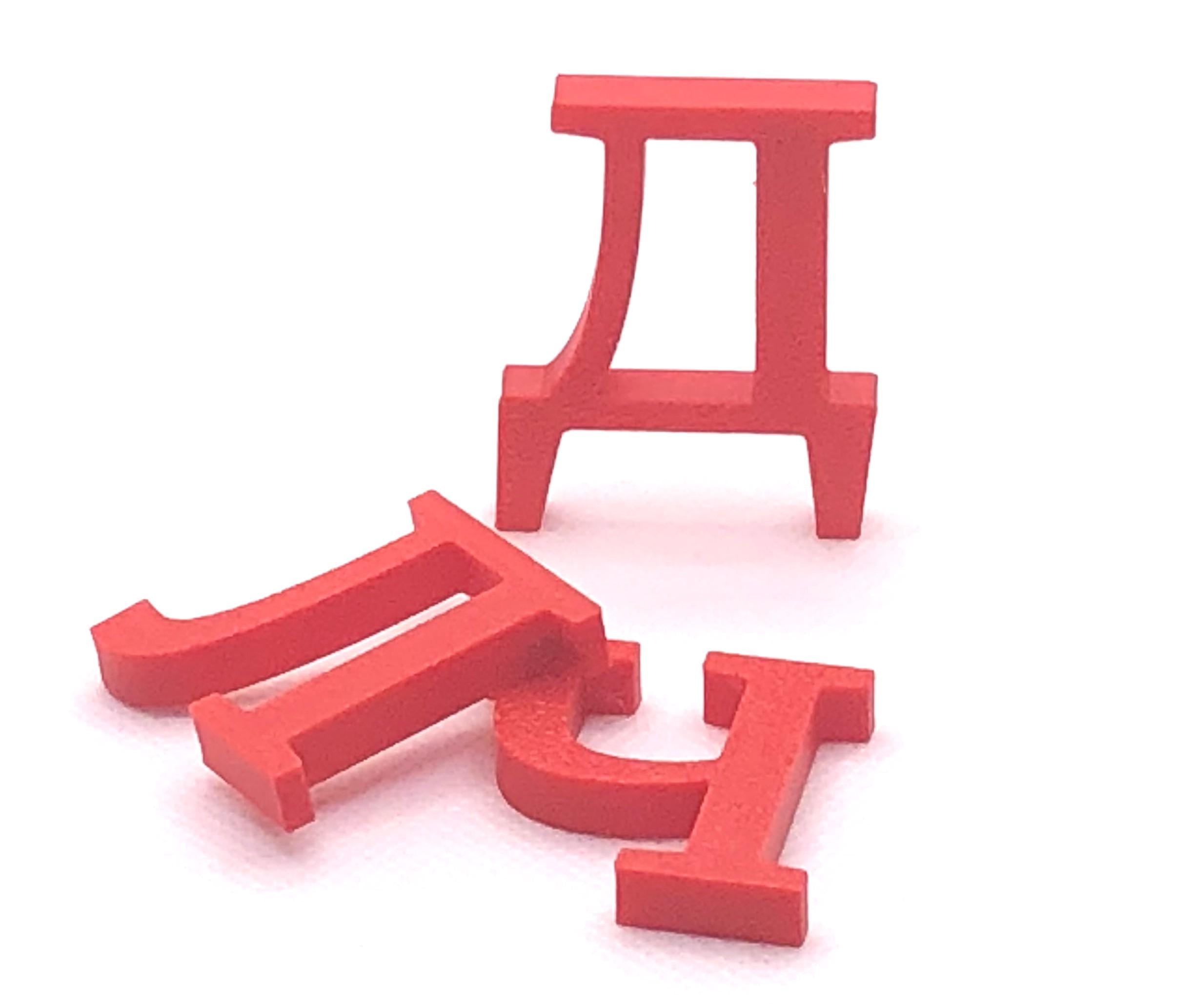 Ukrainian Alphabet Fridge Magnets - Whole set of 66 upper and lowercase