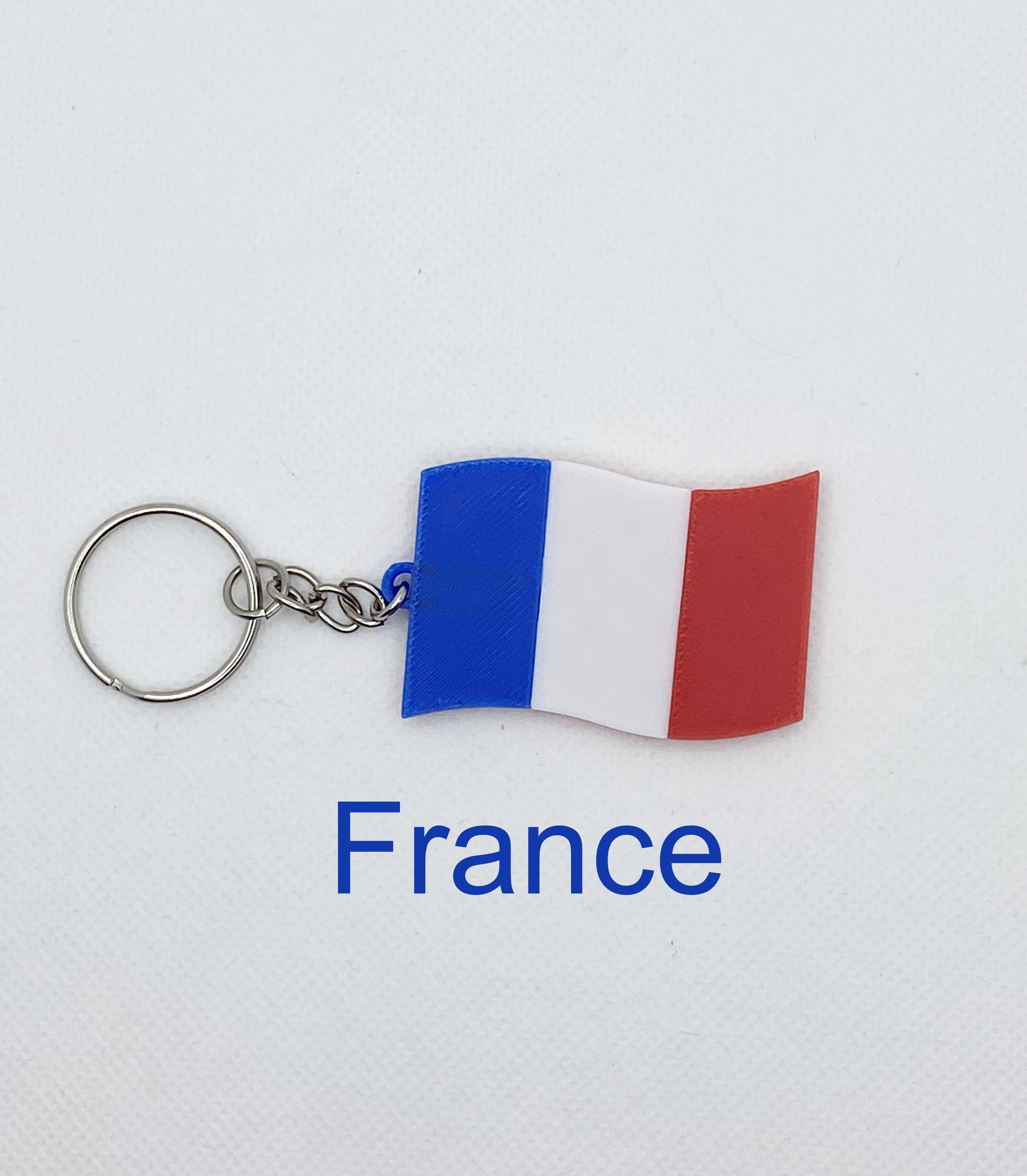 National Flag Keychain Set - Pick Any 6, Travel Souvenir