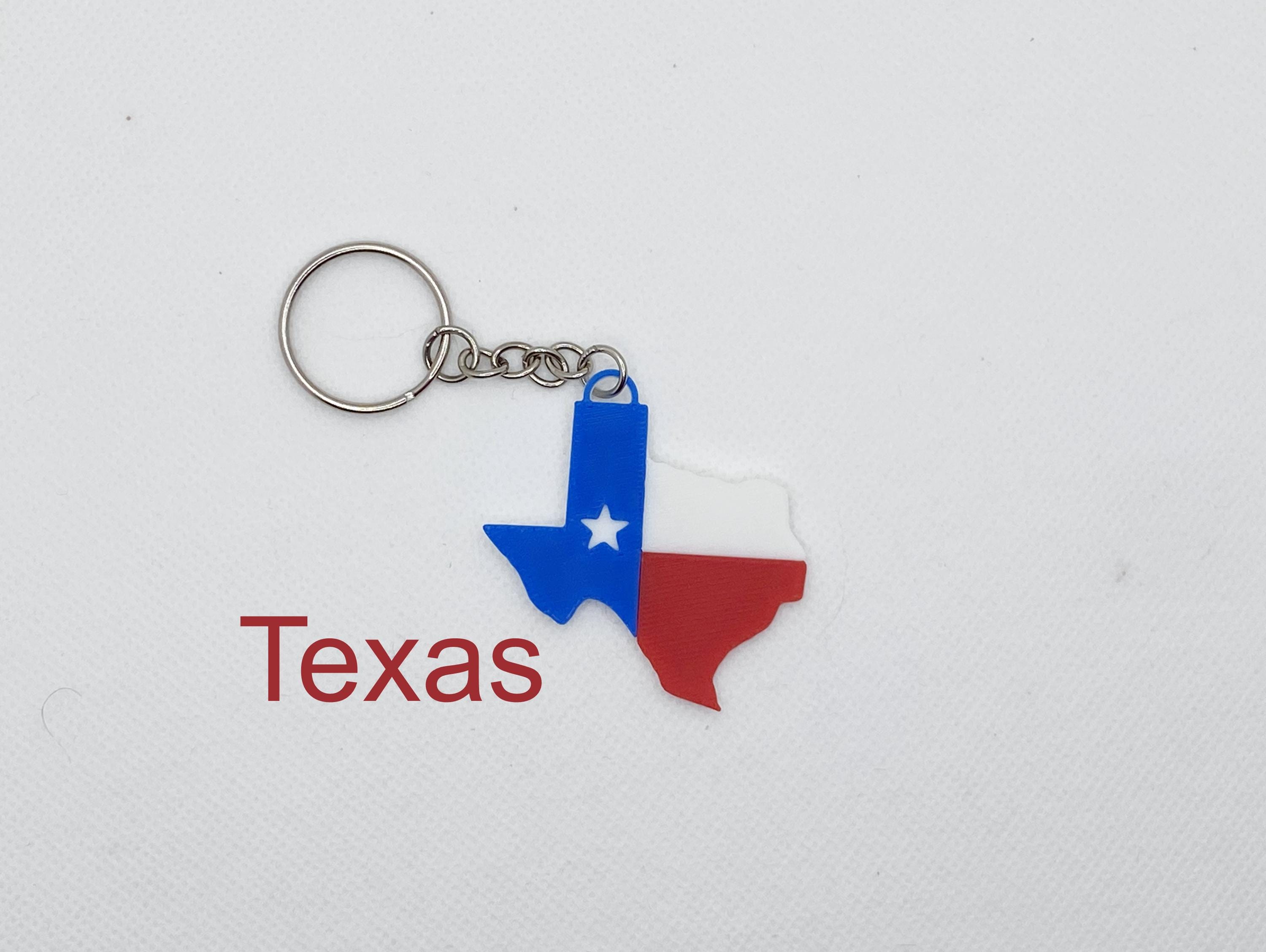 Texas State Flag Keychain Set - Set of 2