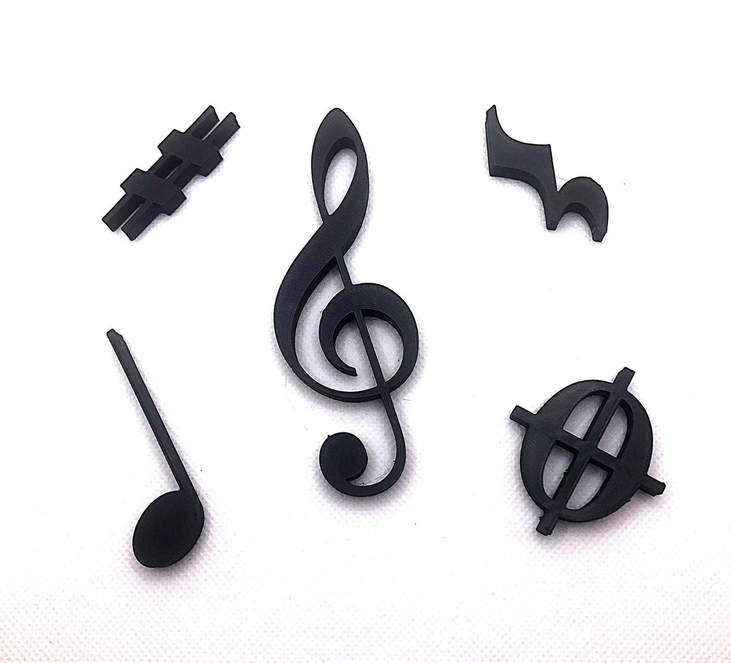 Music Decoration magnets 5-pack