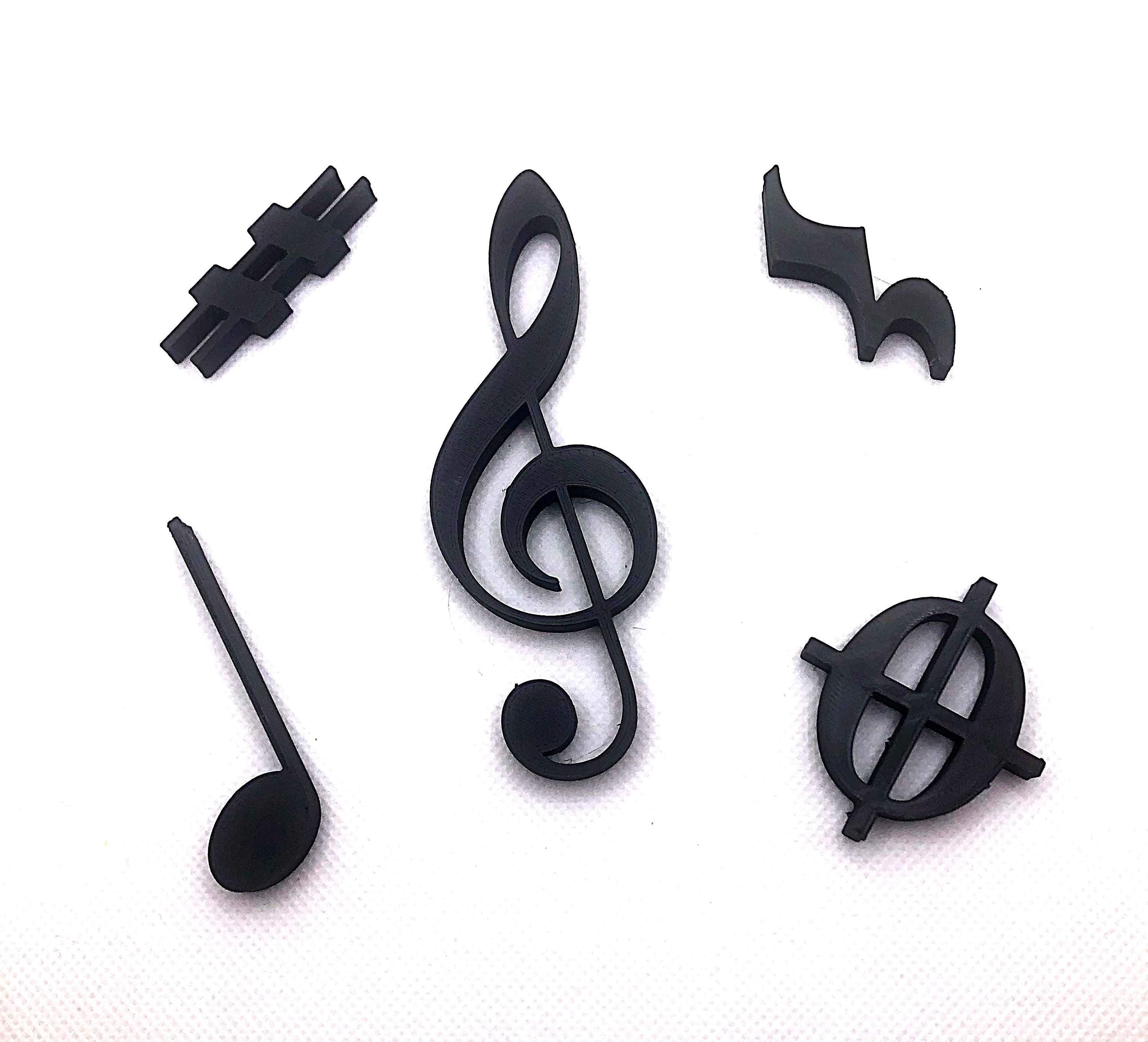 Music Decoration magnets 5-pack